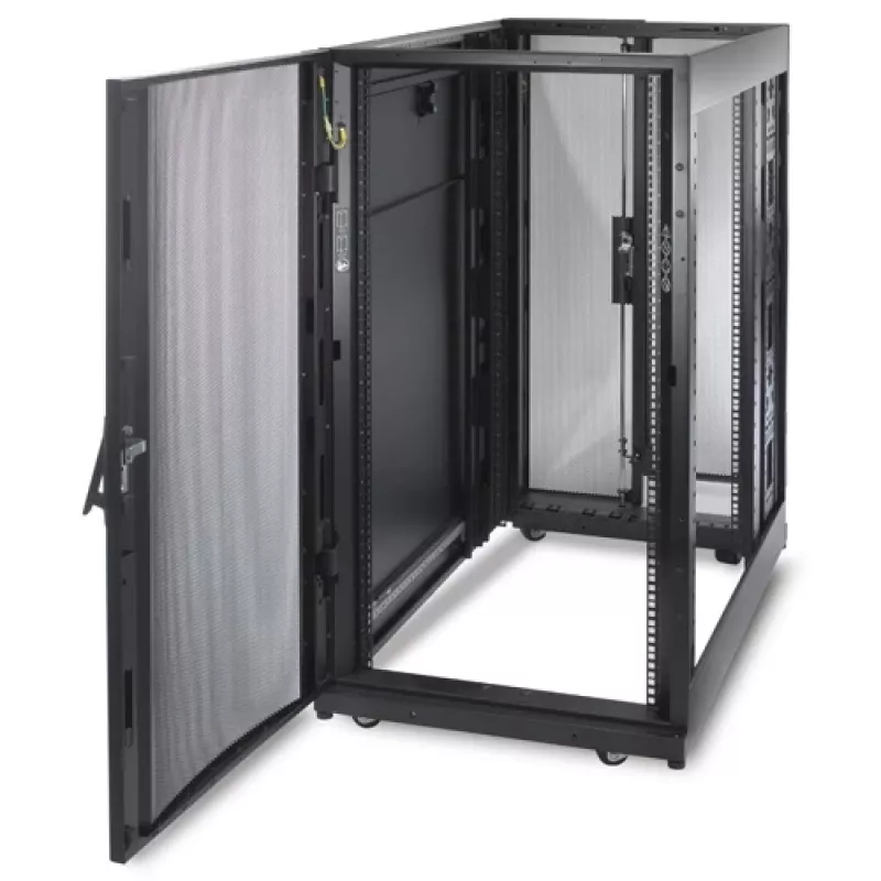 APC AR3104 NetShelter SX Serverschrank, 24U, 19 Zoll, 1198 x 600 x 1070 mm (HxBxT), Schwarz