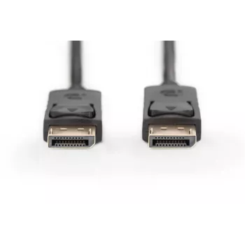 DIGITUS DisplayPort-Verbindungskabel, DP Stecker/Stecker, 15m mit Verriegelung, Full HD 1080p, schwarz