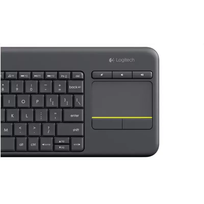 LOGITECH Wireless Touch Keyboard K400 Plus - Schwarz - QWERTZ Deutsch