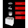 Unold 48830 Doppio Eismaschine, Weiß