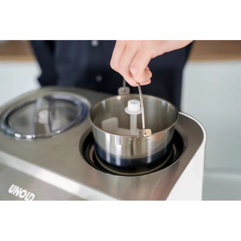 Unold 48830 Doppio Eismaschine, Weiß