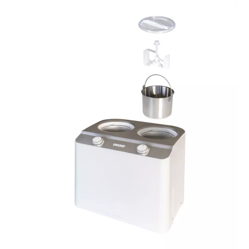 Unold 48830 Doppio Eismaschine, Weiß