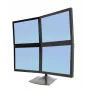 Monitor-Tischständer Ergotron DS Series DS100 Quad 61 cm Schwarz