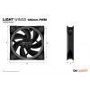 be quiet Light Wings 120mm ARGB PWM Lüfter Schwarz 3er-Pack