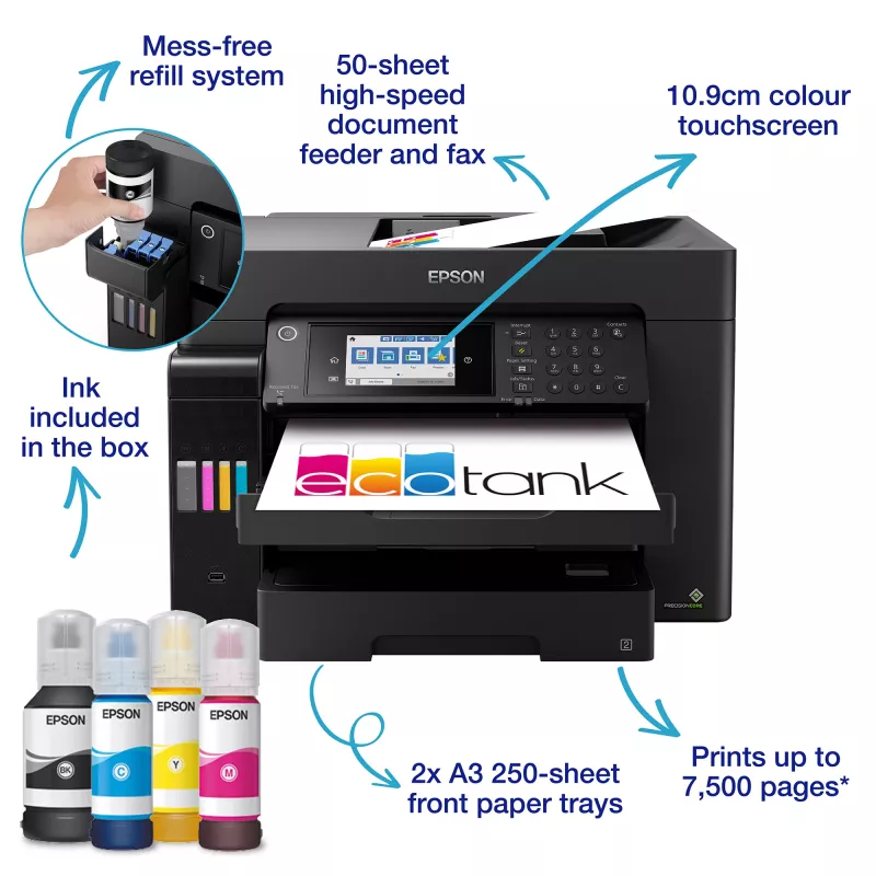 Epson EcoTank ET-16655 Tintenstrahl A3 4800 x 1200 DPI 32 ppm Wi-Fi
