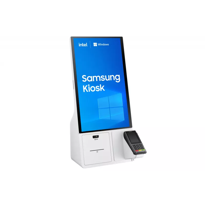 Samsung KM24C-5 Kiosk-Design 61 cm (24 Zoll) LED 250 cd/m² Full HD Weiß Touchscreen Integrierter Prozessor Windows 10 IoT Enterprise 16/7