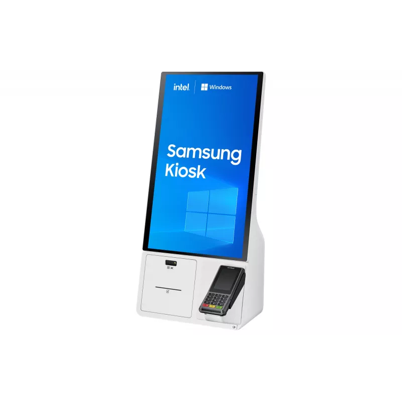 Samsung KM24C-5 Kiosk-Design 61 cm (24 Zoll) LED 250 cd/m² Full HD Weiß Touchscreen Integrierter Prozessor Windows 10 IoT Enterprise 16/7