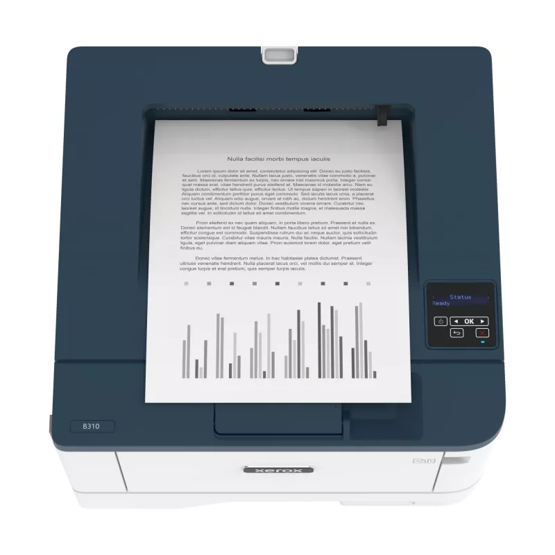 Xerox B310 A4 40ppm Wireless Duplex Printer PS3 PCL5e/6 2 Trays Total 350 Sheets