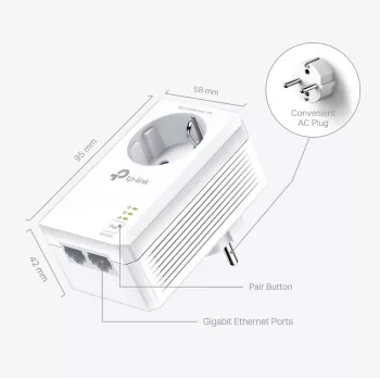 TP-Link TL-PA7027P KIT PowerLine Netzwerkadapter 1000 Mbit/s Ethernet LAN Weiß 2 Stück