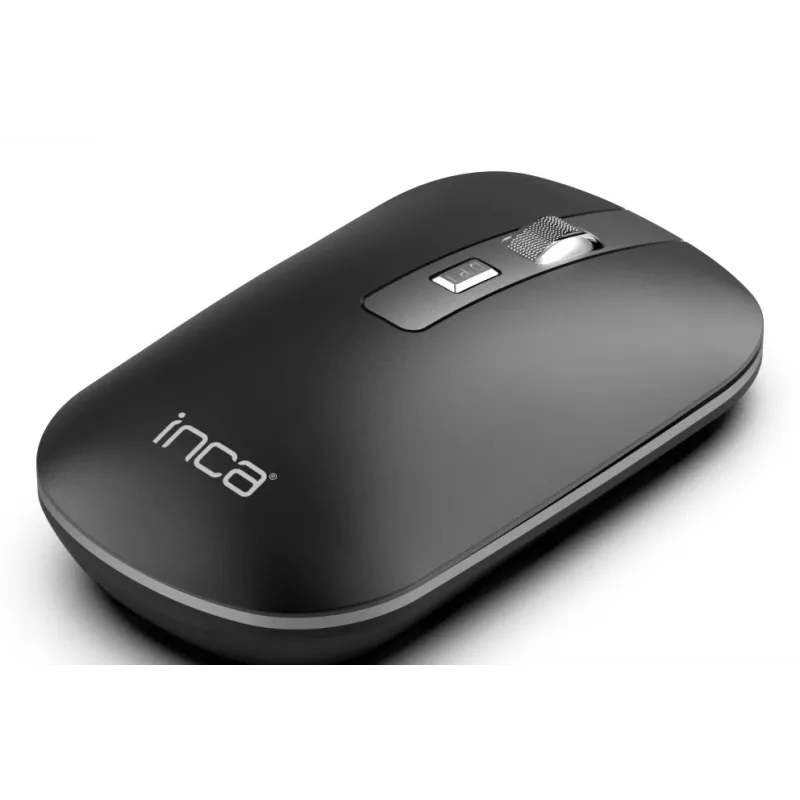 Inca IWM-531RA kabellose und Bluetooth-Maus, 1600 DPI, 4D-Taste, leise, Anthrazit