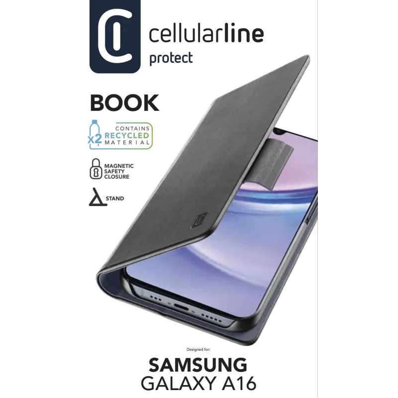 Cellularline Book - Galaxy A16 Book-Case mit Kartenfach und Magnetverschluss