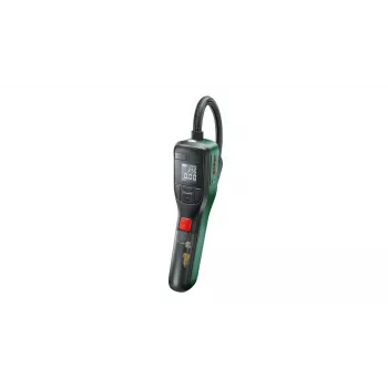 Elektrische Luftpumpe Bosch 0.603.947.000 — tragbar, wiederaufladbar, 10 bar (150–150 psi), 3000 mAh, USB‑C, 10 l/min, mit Schlauch und Zubehör