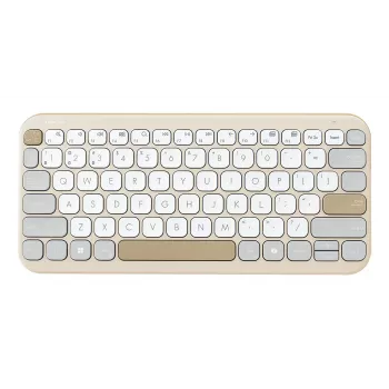 ASUS Marshmallow KW100 Tastatur Kabellos Bluetooth QWERTZ Beige Grau Weiß