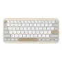 ASUS Marshmallow KW100 Tastatur Kabellos Bluetooth QWERTZ Beige Grau Weiß