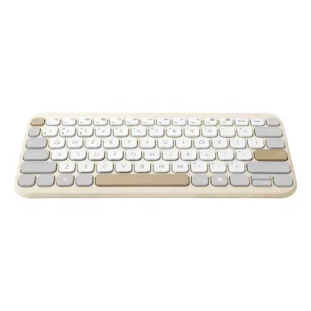 ASUS Marshmallow KW100 Tastatur Kabellos Bluetooth QWERTZ Beige Grau Weiß