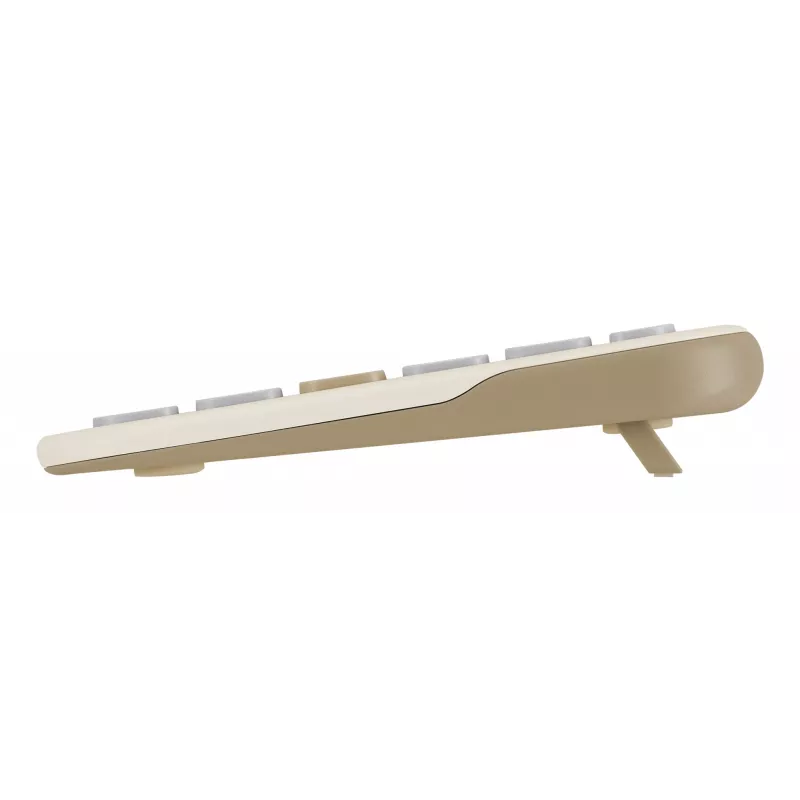 ASUS Marshmallow KW100 Tastatur Kabellos Bluetooth QWERTZ Beige Grau Weiß
