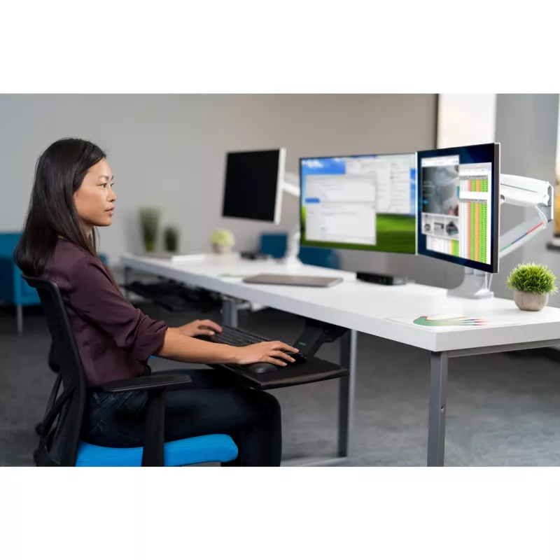 Kensington SmartFit One-Touch höhenverstellbarer Dual-Monitorarm