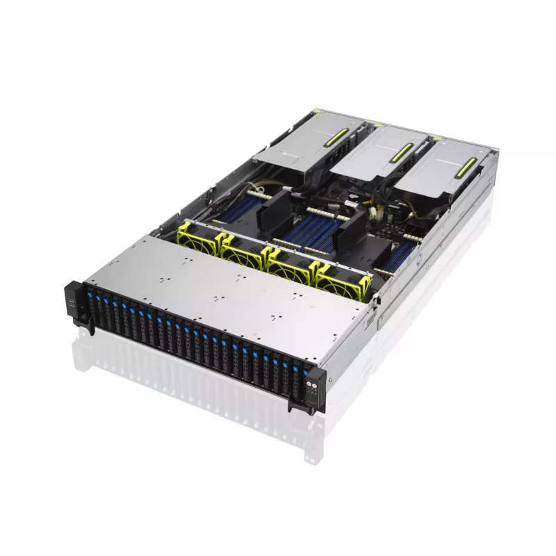 ASUS RS720A-E11-RS24U 2U Rack-Barebone-Server, Silber