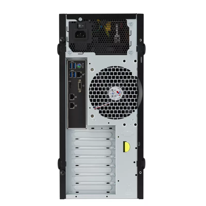 Tower-Gehäuse ASUS TS100-E11-PI4, schwarz, mit Intel-C256-Chipsatz, LGA-1200-Unterstützung, 300-W-Netzteil