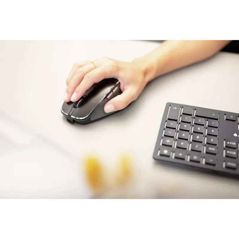 CHERRY DW 9500 SLIM Tastatur Maus enthalten Universal RF Wireless + Bluetooth QWERTY Spanisch Schwarz, Grau