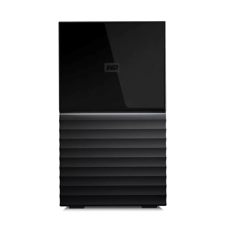 WD My Book Duo WDBFBE0360JBK externer RAID-Speicher 36 TB (2x 18 TB HDD), USB-C 3.2 Gen 1, RAID 0/1/JBOD, 256-Bit-AES-Hardwareverschlüsselung, Schwarz