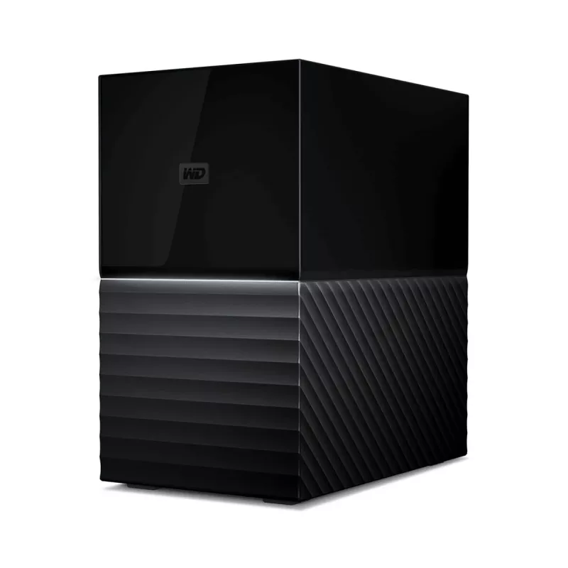 WD My Book Duo WDBFBE0360JBK externer RAID-Speicher 36 TB (2x 18 TB HDD), USB-C 3.2 Gen 1, RAID 0/1/JBOD, 256-Bit-AES-Hardwareverschlüsselung, Schwarz