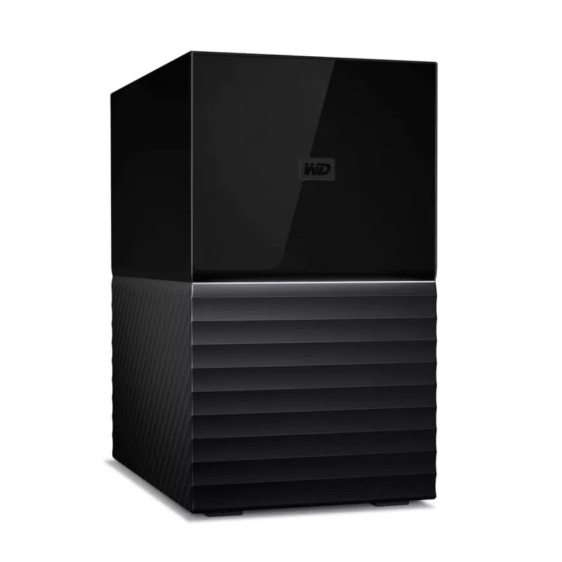 WD My Book Duo WDBFBE0360JBK externer RAID-Speicher 36 TB (2x 18 TB HDD), USB-C 3.2 Gen 1, RAID 0/1/JBOD, 256-Bit-AES-Hardwareverschlüsselung, Schwarz