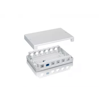 12-Port Keystone Jack Surface Mount Box Equip 125460