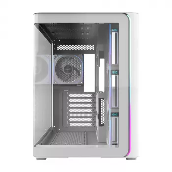 FSP M580-WP Plus Gehäuse Midi-Tower mITX, mATX Weiß ARGB, Midi-Tower, PC, Weiß, ATX, micro ATX, Mini-ITX, Glas, SPCC, 16 cm