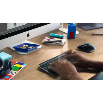 LOGITECH Mx Keys Mini Minimalistische kabellose beleuchtete Tastatur - Graphit - Qwerty US/International
