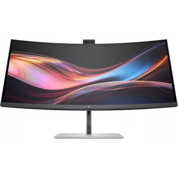 HP Series 7 Pro 34 Zoll WQHD Konferenzmonitor - 734pm, 86,4 cm (34 Zoll), 3440 x 1440 Pixel, Wide Quad HD, LCD, 5 ms, Schwarz, Silber