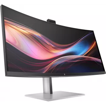 HP Series 7 Pro 34 Zoll WQHD Konferenzmonitor - 734pm, 86,4 cm (34 Zoll), 3440 x 1440 Pixel, Wide Quad HD, LCD, 5 ms, Schwarz, Silber