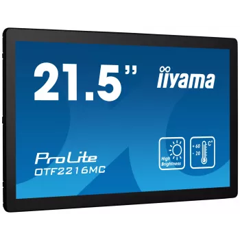 iiyama OTF2216MC-B1 Computermonitor 54,6 cm (21,5 Zoll) 1920 x 1080 Pixel Full HD LCD Touchscreen Schwarz