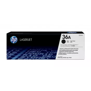 HP 36A Schwarz Original LaserJet Tonerkartusche, 2000 Seiten, Schwarz, 1 Stück