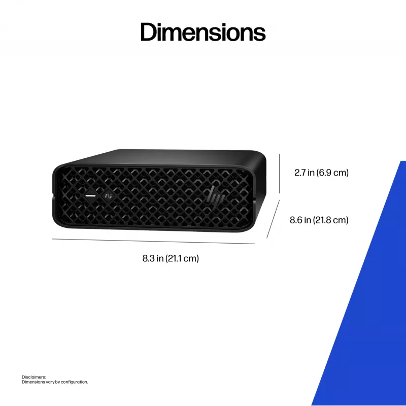 HP Z2 G1i Intel Core Ultra 7 265 32 GB DDR5-SDRAM NVIDIA RTX A400 Windows 11 Pro Mini PC Workstation KI-Workstation, KI-PC