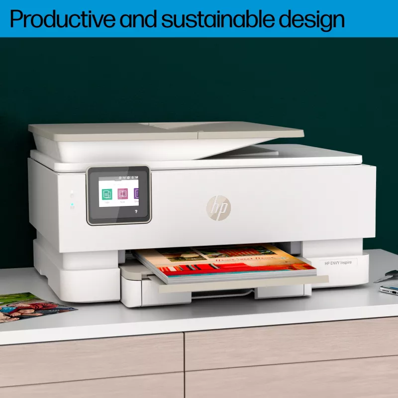 HP ENVY Inspire 7920e kabelloser All-in-One-Farbdrucker, Instant Ink; Kopierer, Scanner