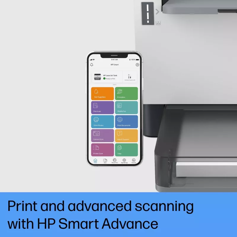 HP LaserJet Tank 1504w Drucker, Laser, 600 x 600 DPI, A4, 22 ppm, Duplexdruck, netzwerkfähig