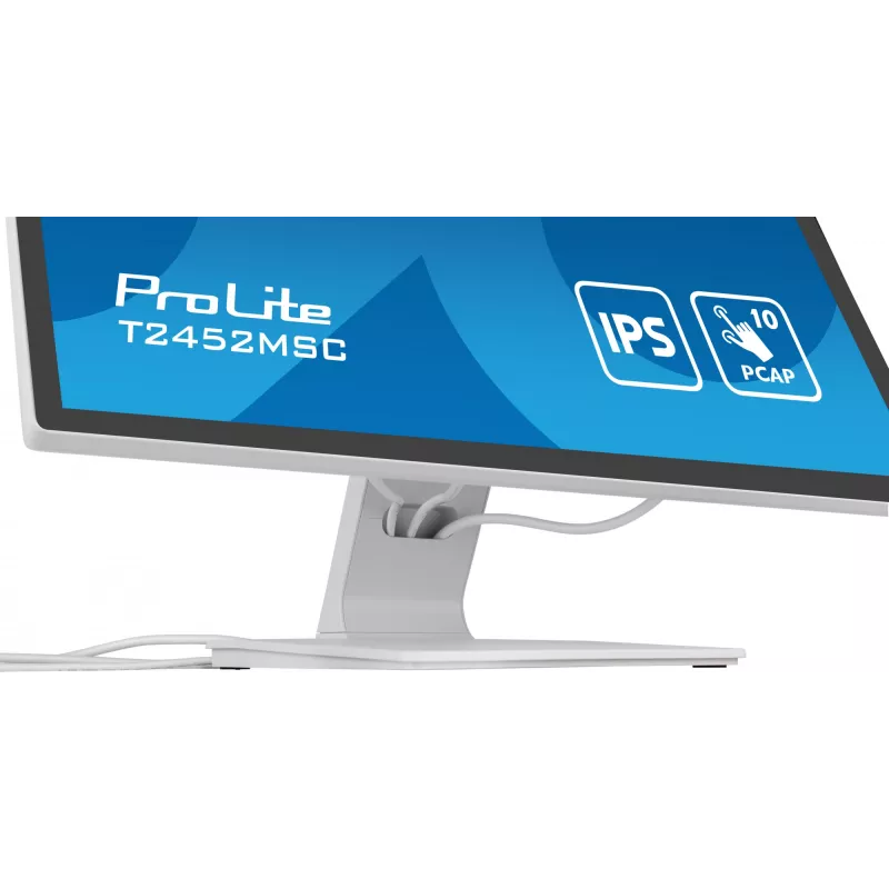 iiyama ProLite T2452MSC-W1 Computer-Monitor 61 cm (24 Zoll) 1920 x 1080 Pixel Full HD LCD Touchscreen Multi-User Weiß
