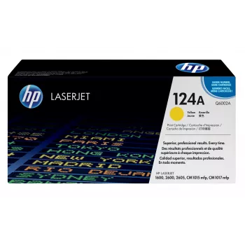 HP 124A Gelb Original LaserJet Tonerkartusche, 2000 Seiten, Gelb, 1 Stk.