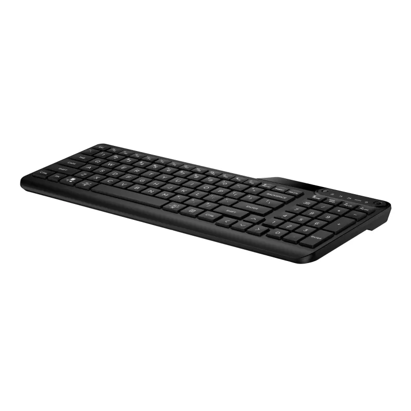 HP 475 Dual-Mode Wireless Keyboard, Full-size (100%), Wireless, RF Wireless + Bluetooth, Membrane, Schwarz
