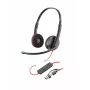 HP Poly Blackwire 3210 Monaurales USB-C-Headset Schwarz + USB-C/A-Adapter (Bulk)