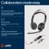 HP Poly Blackwire 5220 Stereo USB-C Headset +3,5-mm-Stecker +USB-C/A-Adapter (Mengenpackung)