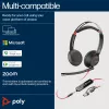 HP Poly Blackwire 5220 Stereo USB-C Headset +3,5-mm-Stecker +USB-C/A-Adapter (Mengenpackung)