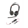 HP Poly Blackwire 5220 Stereo USB-C Headset +3,5-mm-Stecker +USB-C/A-Adapter (Mengenpackung)
