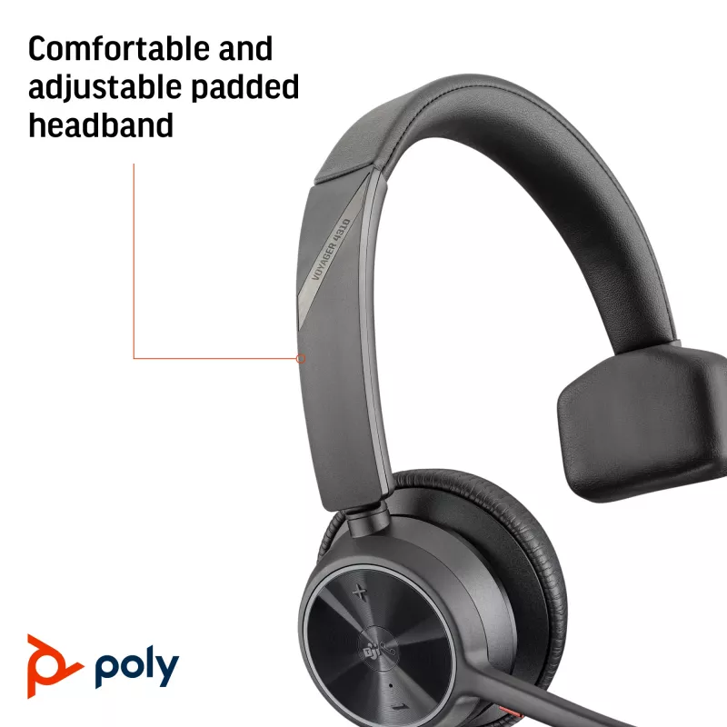 HP Poly Voyager 4310 Microsoft Teams zertifiziertes USB-C Headset + BT700 Dongle