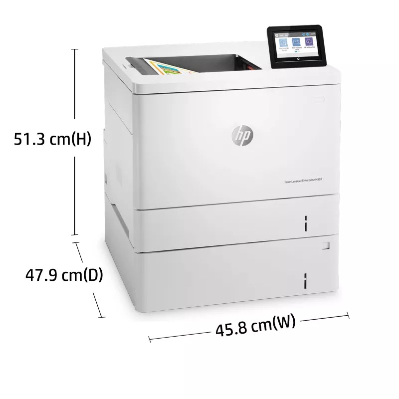 HP Color LaserJet Enterprise M555x, Laser, Farbe, 1200 x 1200 DPI, A4, 38 ppm, Duplexdruck