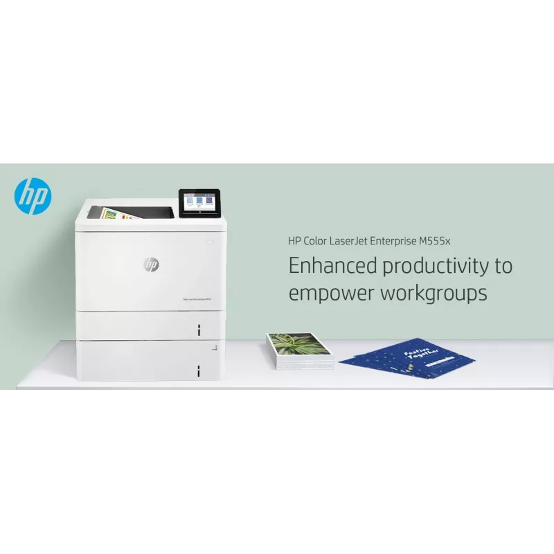 HP Color LaserJet Enterprise M555x, Laser, Farbe, 1200 x 1200 DPI, A4, 38 ppm, Duplexdruck