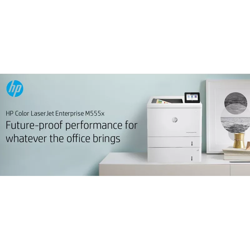 HP Color LaserJet Enterprise M555x, Laser, Farbe, 1200 x 1200 DPI, A4, 38 ppm, Duplexdruck
