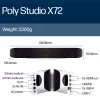 HP Poly Studio X72 All-In-One Video Bar ohne Funkmodul oder Netzkabel TAA