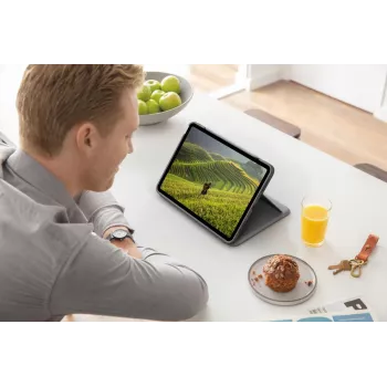 LOGITECH Folio Touch Tastaturhülle mit Hintergrundbeleuchtung und Trackpad Oxford Grau für iPad Air (4. Generation) Deutsch Qwertz